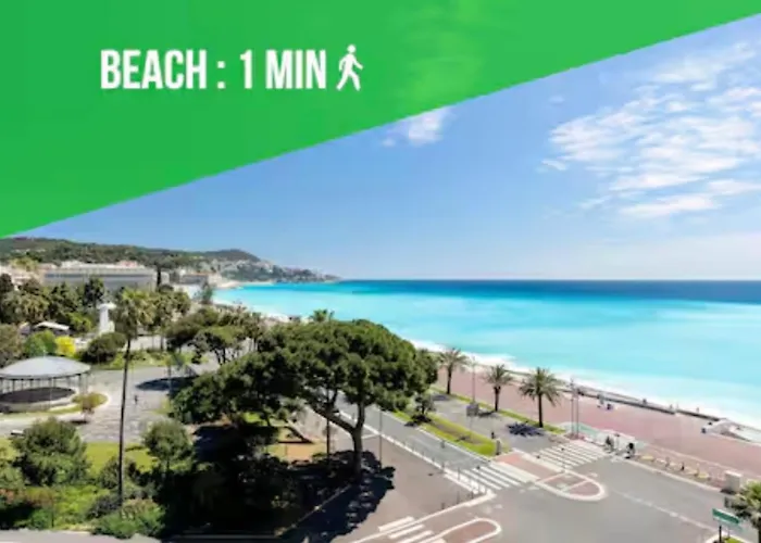 2 Steps From Sea - Air Conditioning - 2 Bedrooms - Kitchen - Wifi - Tramway * Nice